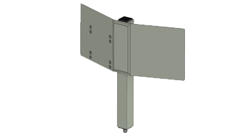 AS 307-B UHF half wave dipole 225-400 MHz