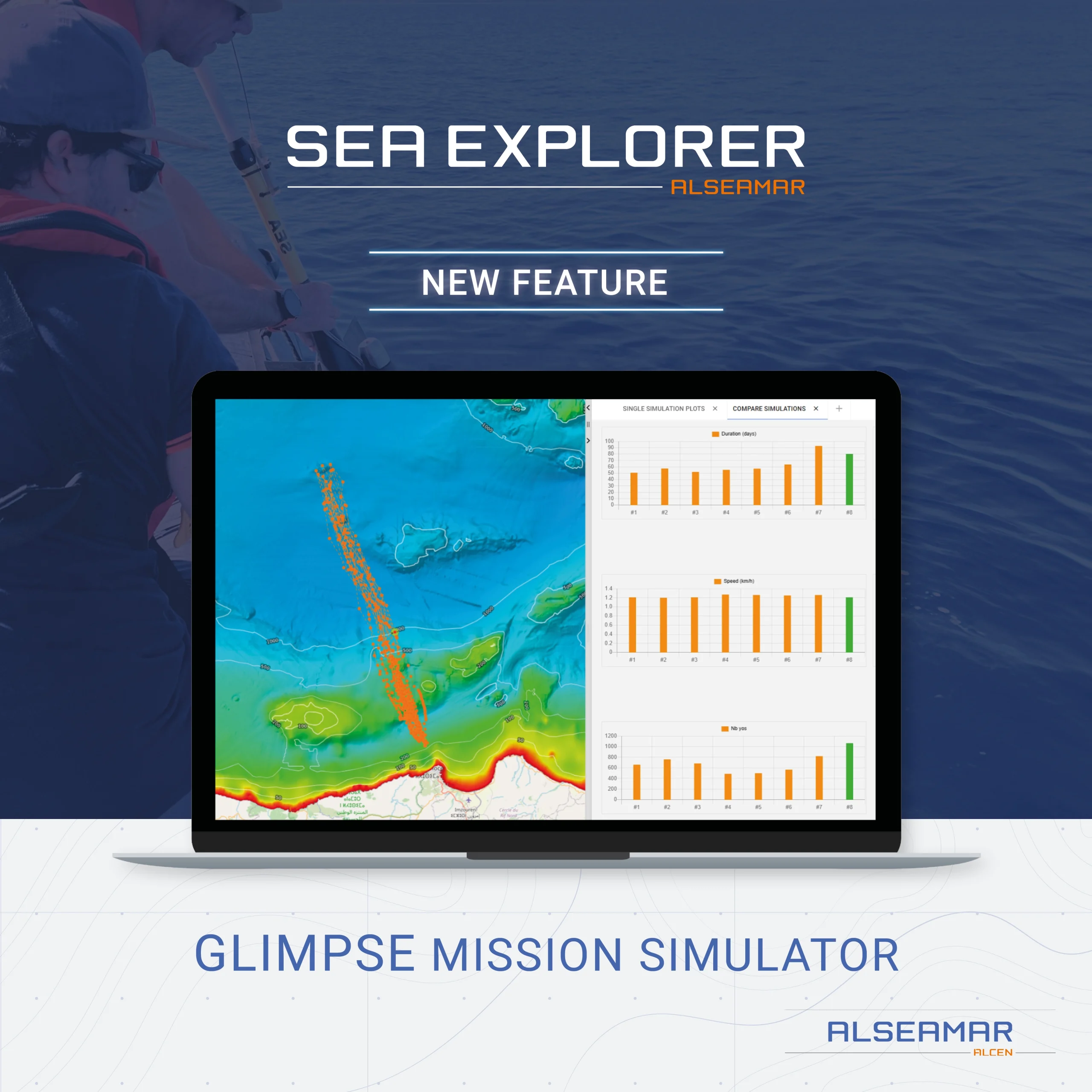 Post Simulateur - GLIMPSE copie SEAEXPLORER Vecteur + modular payloads